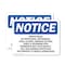 Signmission Private Beach No Trespassing Motorboats OSHA Notice Sign, Vinyl Decal, 10in W x 7in L, 2PK OS-2PACK-NS-D-710-L-17805 - alternate 1